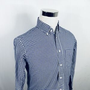 Beauty & Youth United Arrows Medium Lightweight Oxford Shirt Blue White Plaid